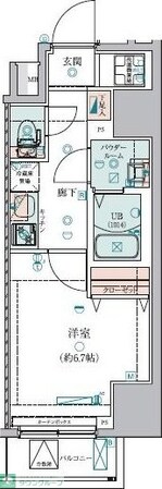 ジェノヴィア錦糸町スカイガーデンの物件間取画像